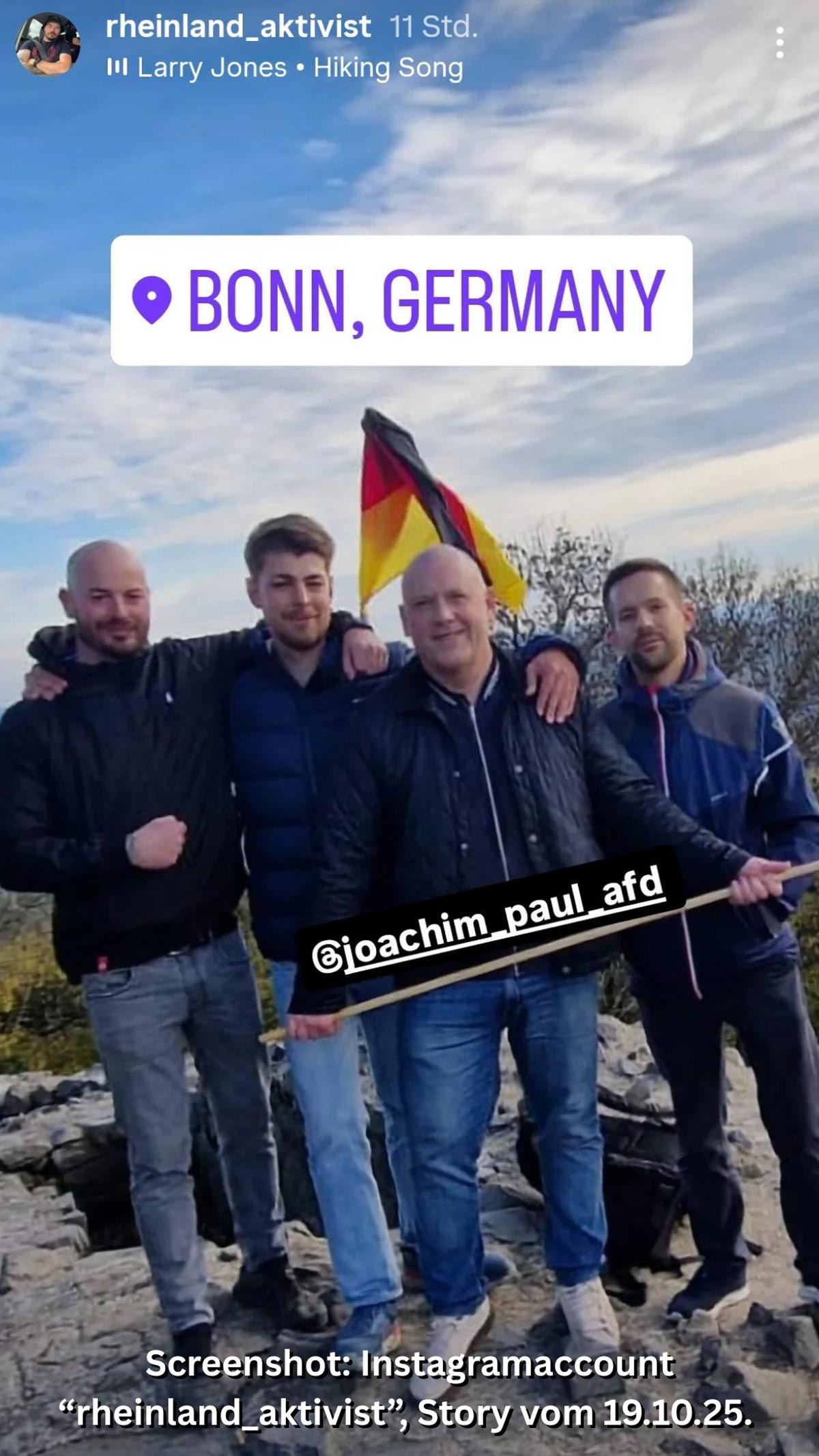 Klöckner und Paul auf einer AfD Wanderung.